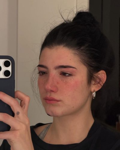 Charli D’Amelio fitted gown in bright colors with playful elements