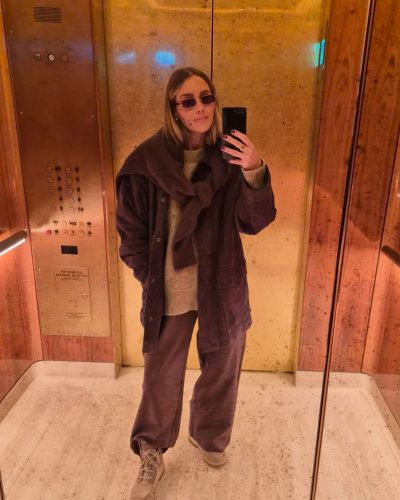 Claire Holt colorful gown with sophisticated jewelry and flowing hair