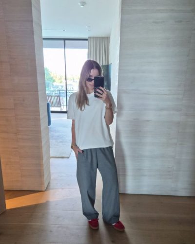 Claire Holt flowing gown in vibrant shades with delicate embellishments