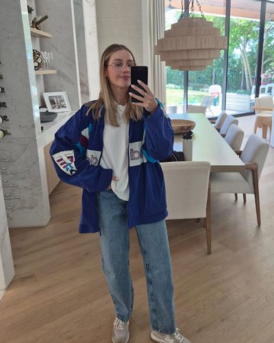 Claire Holt colorful gown with shimmering details and elegant jewelry