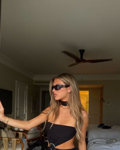 Coco Quinn spotted in stylish look during Instagram post