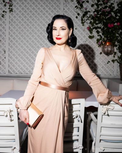 Dita Von Teese Shines At Pre-oscar Dinner In West Hollywood, March 2026