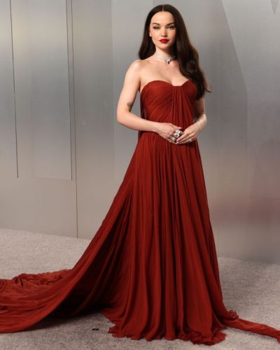 Dove Cameron spotted in stylish look during appearance