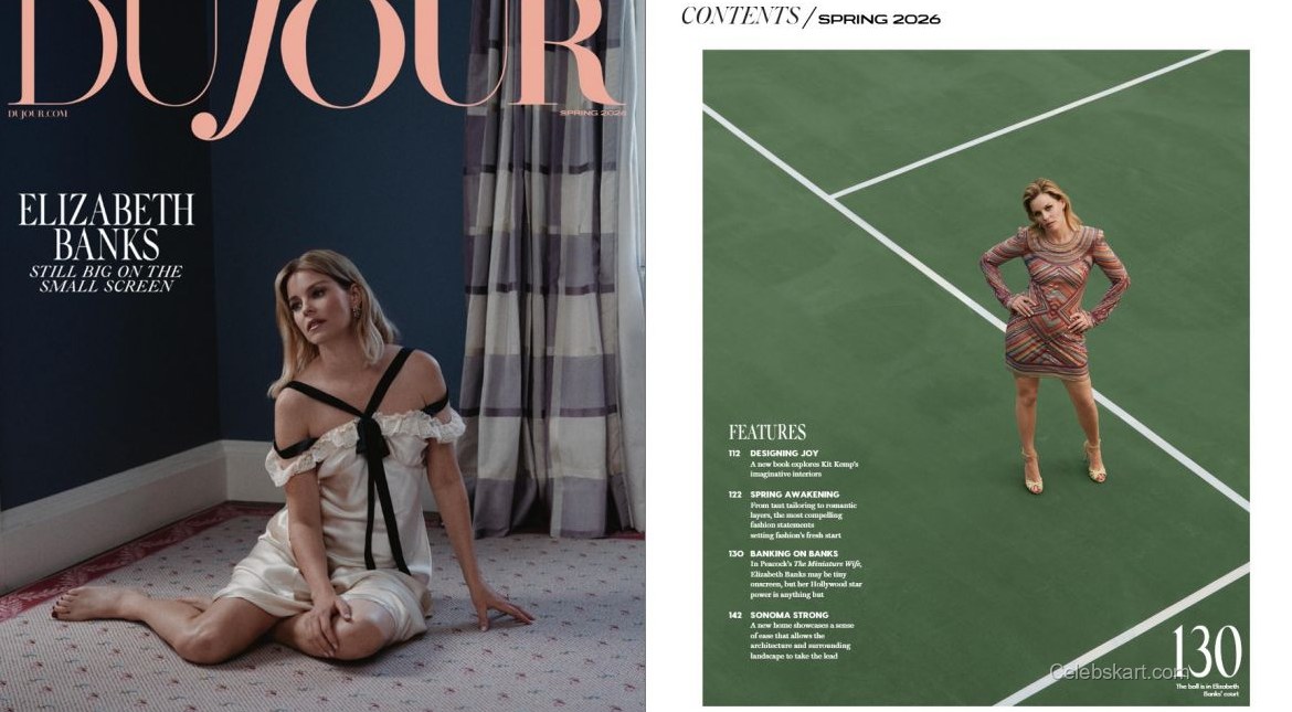 Elizabeth Banks At Dujour Spring 2026 Magazine Feature 2