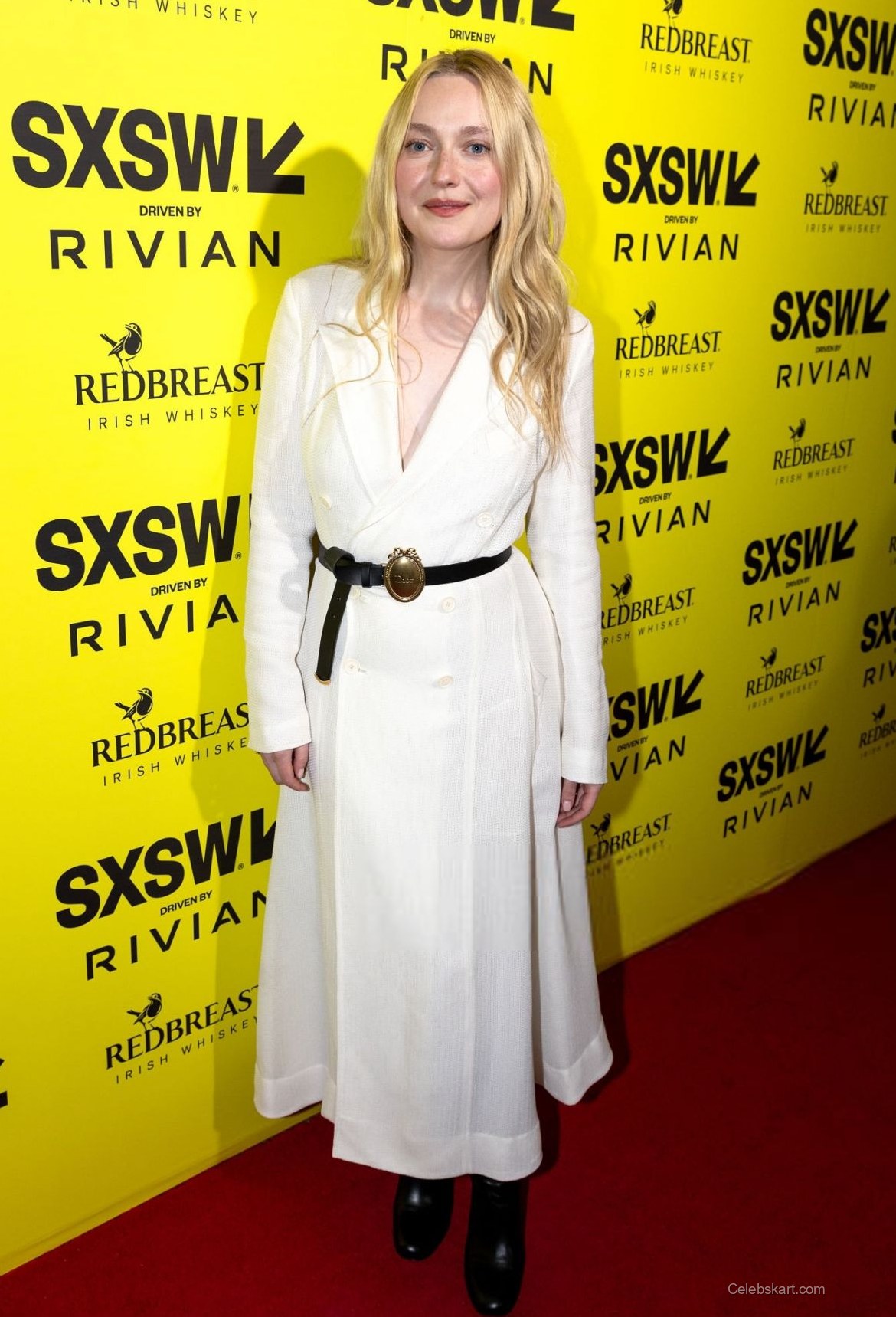 Elle Fanning In Red Dress And Dakota Fanning At Sxsw Premiere, March 2026 2