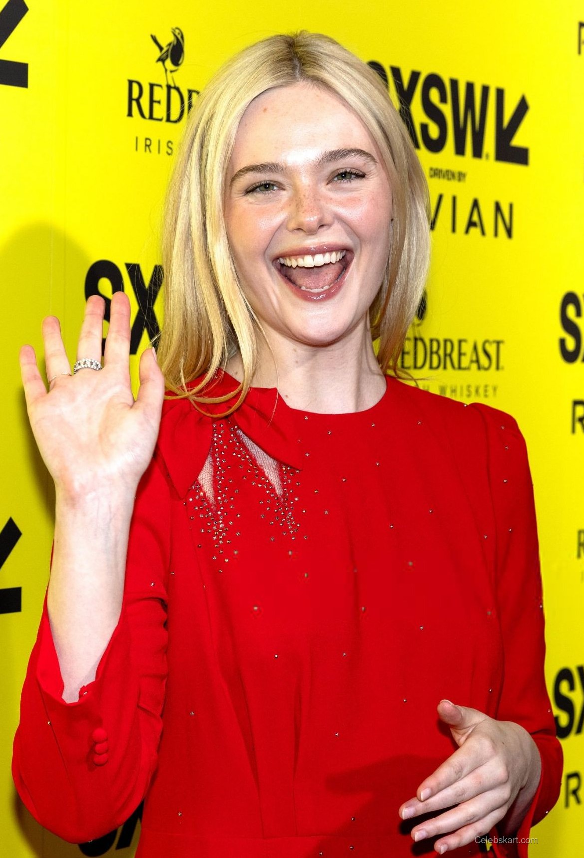 Elle Fanning In Red Dress And Dakota Fanning At Sxsw Premiere, March 2026 5
