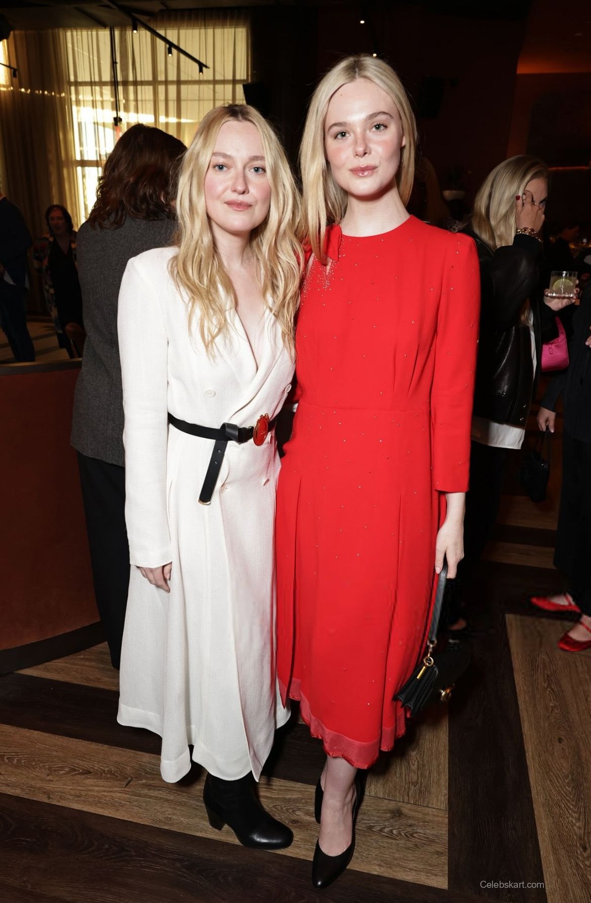 Elle Fanning In Red Dress And Dakota Fanning At Sxsw Premiere, March 2026 7
