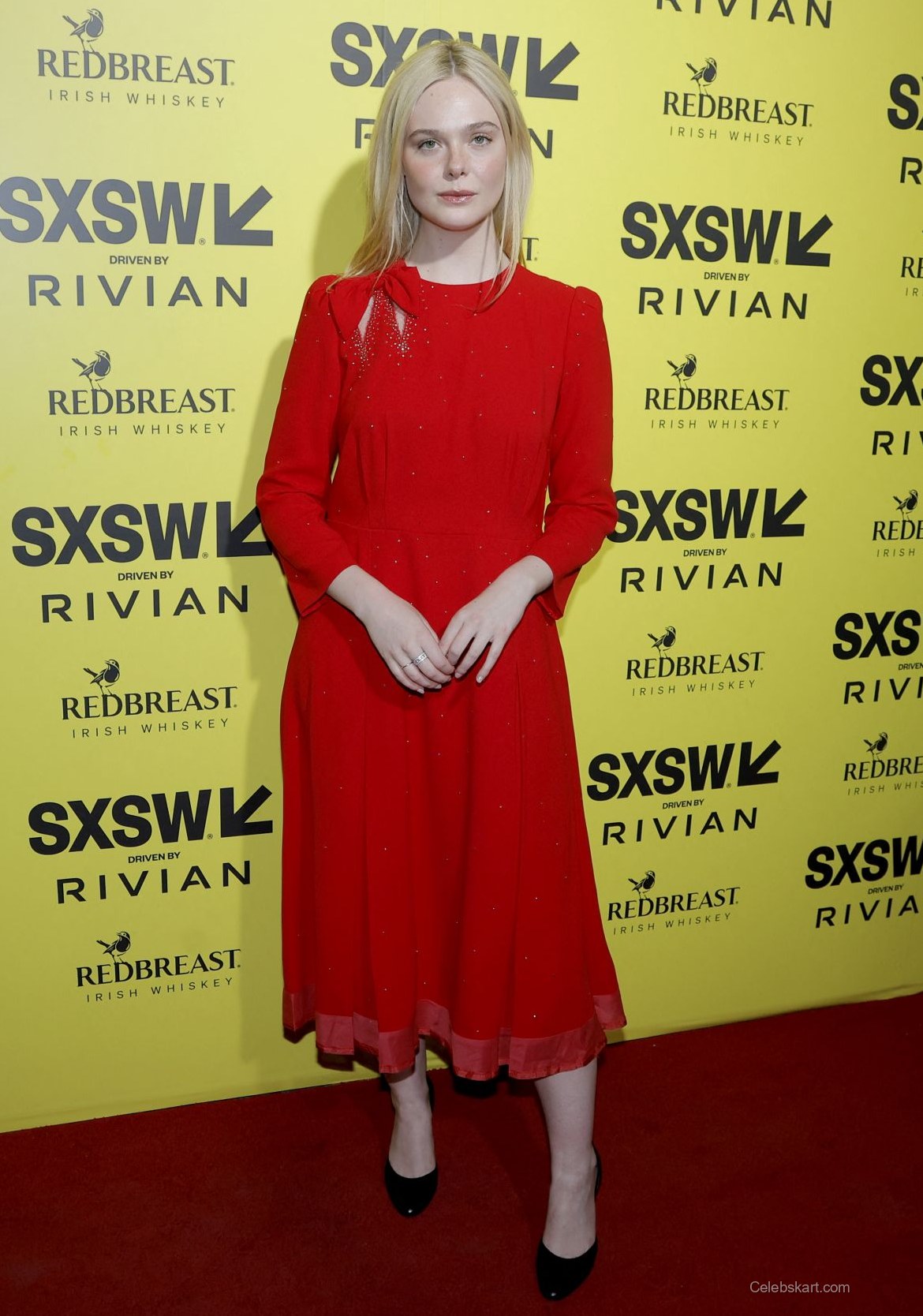 Elle Fanning Shines In Red At Sxsw Premiere Event, March 2026 3