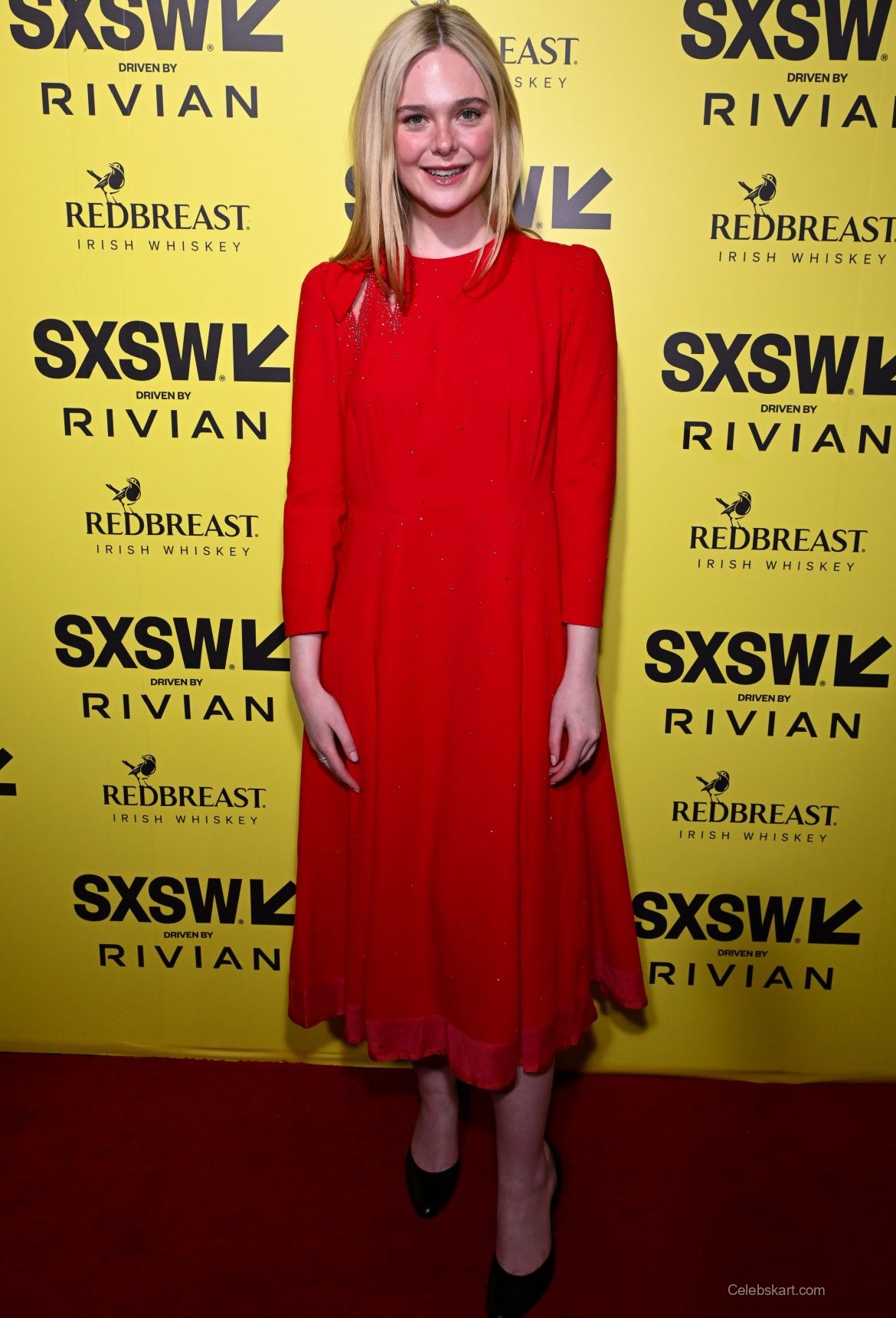 Elle Fanning Shines In Red At Sxsw Premiere Event, March 2026 4