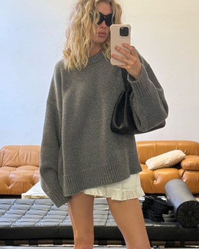 Elsa Hosk spotted in stylish look during Instagram post