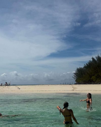 Emily Dobson turns heads in stylish look