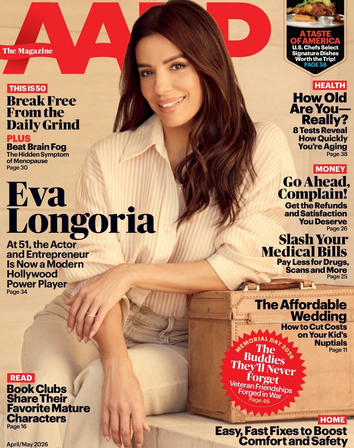Eva Longoria for AARP Magazine, April May 2026 1