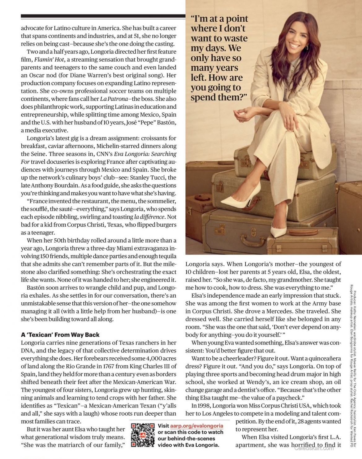 Eva Longoria for AARP Magazine, April May 2026 4