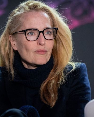 Gillian Anderson showcases stylish look