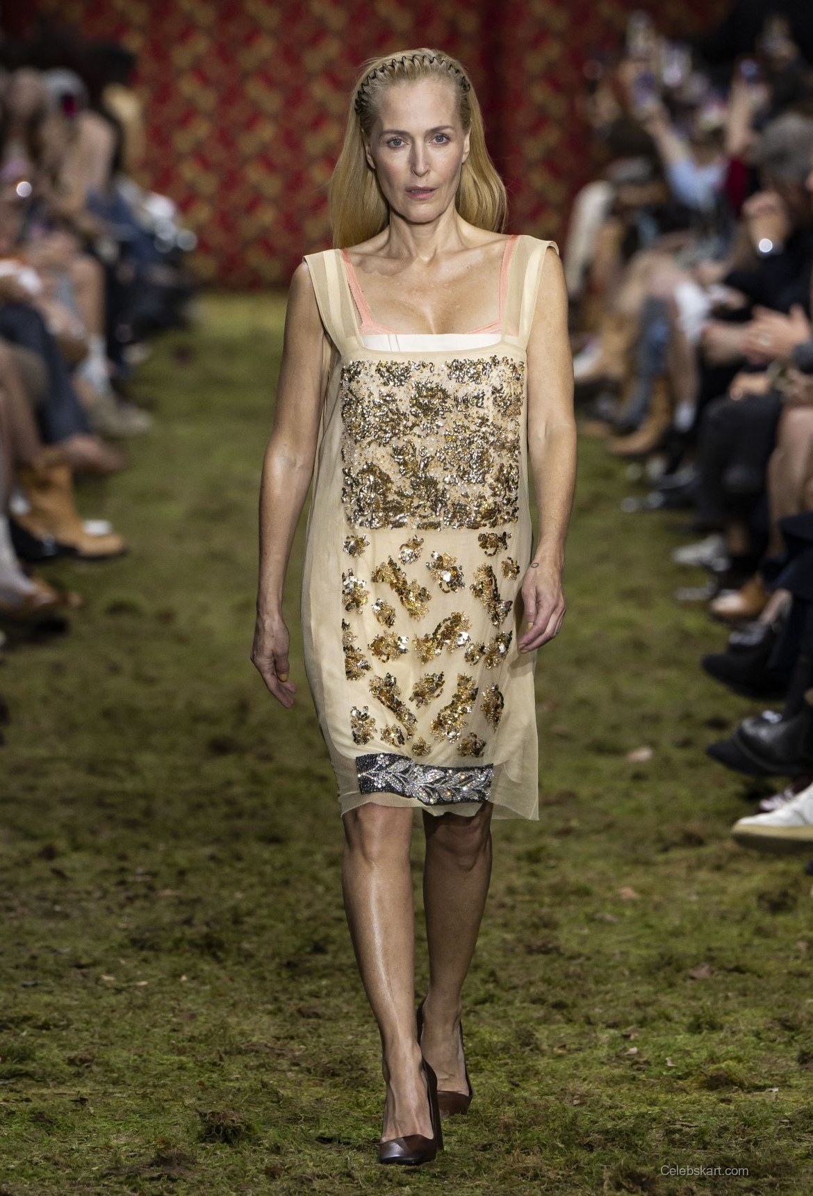 Gillian Anderson Walks Miu Miu Runway 2026 1