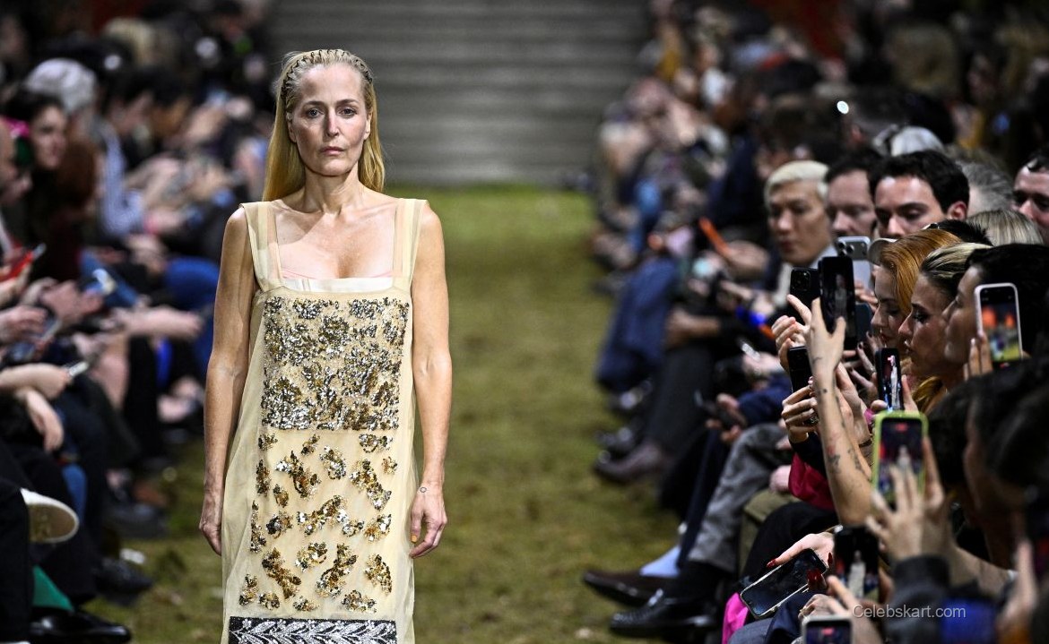 Gillian Anderson Walks Miu Miu Runway 2026 2