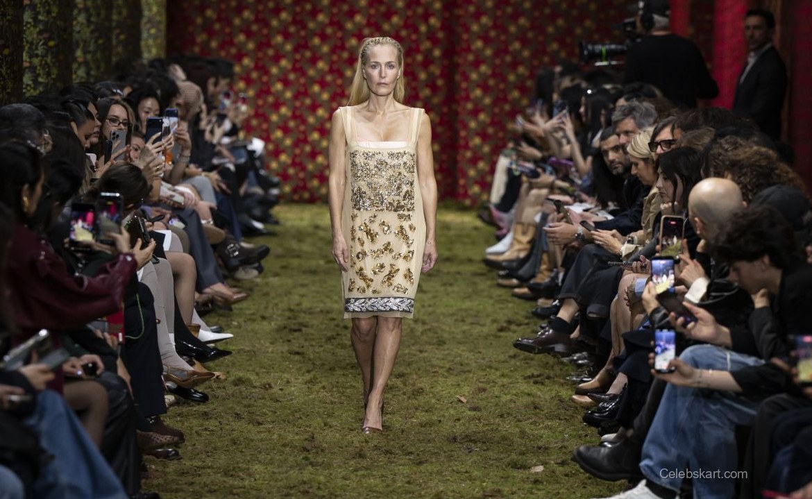 Gillian Anderson Walks Miu Miu Runway 2026 3