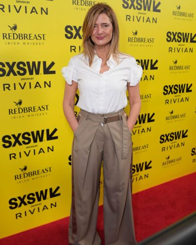 Gina Mingacci spotted in stylish look during premiere