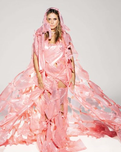 Heidi Klum spotted in magazine look during appearance