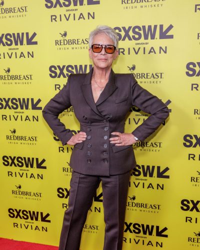 Jamie Lee wearing stylish look at premiere 2026