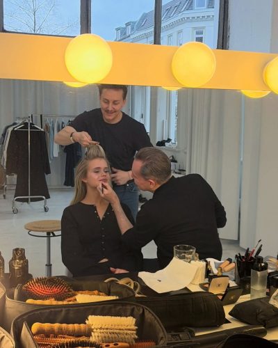 Jule Marie Jensen light gloss on lips for youthful brightness.