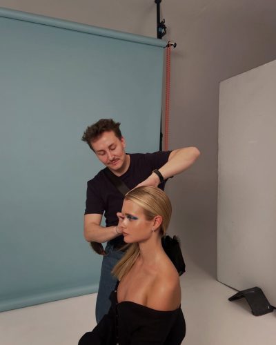 Jule Marie Jensen stylish silver accessories enhancing her appearance.