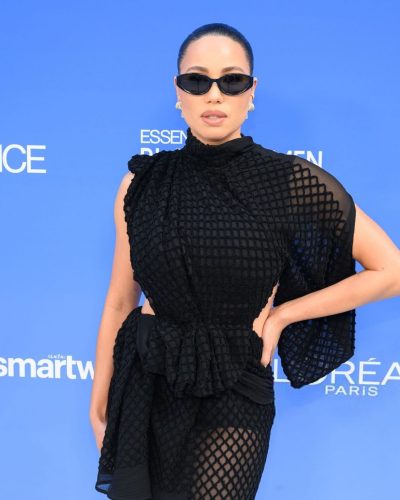 Jurnee Smollett wearing stylish look at awards 2026