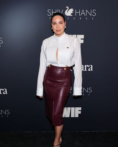 Jurnee Smollett wearing stylish look at appearance 2026