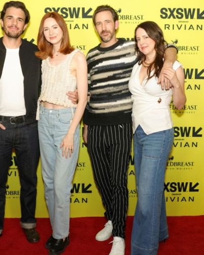 Karen Gillan turns heads in stylish look