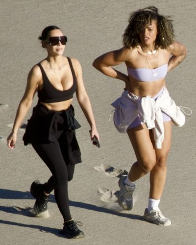 Kim Kardashian Beach Workout Malibu Look, 2026 7