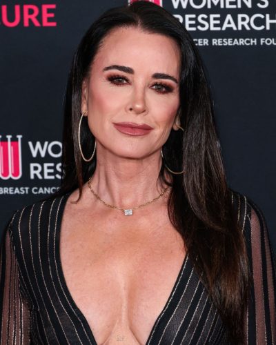 Kyle Richards wearing stylish look at appearance 2026