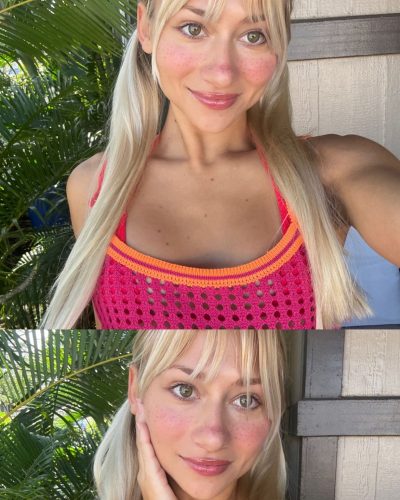 Leila Faler Beach Photos In Red Bikini 2023 9