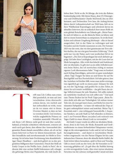 Lily Collins showcases stylish look