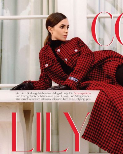 Lily Collins looks stunning in stylish look