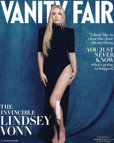 Lindsey Vonn's Black Dress At Vanity Fair March 2026