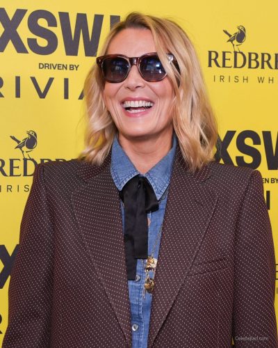 Lucy Forbes wearing stylish look at premiere 2026