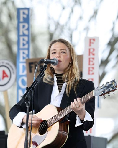 Maggie Rogers Performs At First Amendment Rally 2023