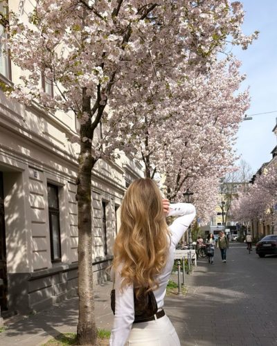 Mariia Arsentieva Spring Look, Cherry Blossoms 2023 6