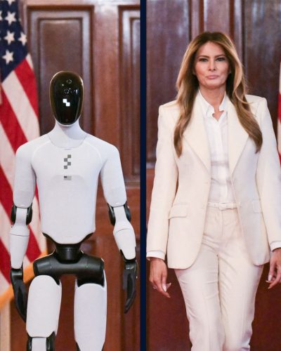 Melania Trump Collaborates With Robot At Summit 2023