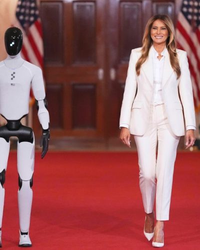 Melania Trump Collaborates With Robot At Summit 2023 3