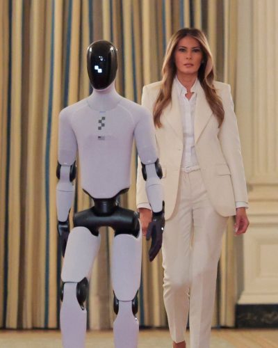 Melania Trump Collaborates With Robot At Summit 2023 5