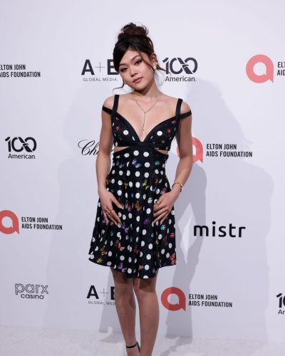 Momona Tamada at Elton John Oscar Party, 2026