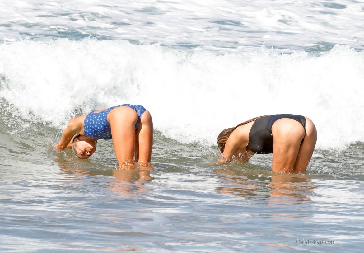 Olivia Dunne and Brooks Nader Baywatch Set, 2026 9