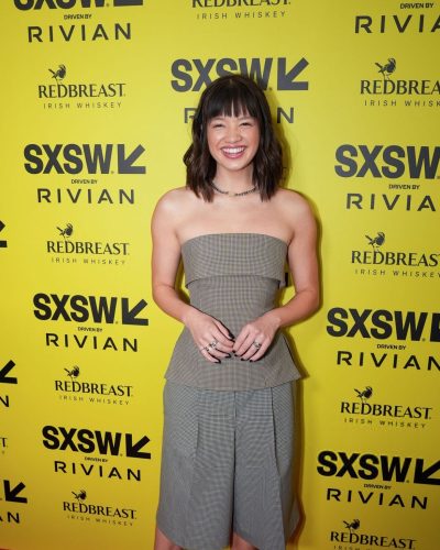 Peyton Elizabeth wearing stylish look at premiere 2026