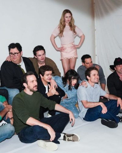 Peyton Elizabeth Lee wearing casual denim jacket and relaxed style