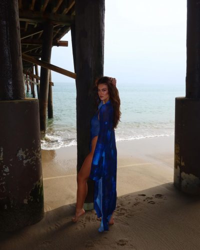 Rachel Pizzolato In Blue Swimsuit Photos – Beach 2023 5