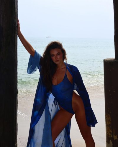 Rachel Pizzolato In Blue Swimsuit Photos – Beach 2023 6