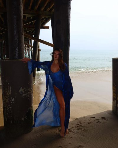 Rachel Pizzolato In Blue Swimsuit Photos – Beach 2023 7