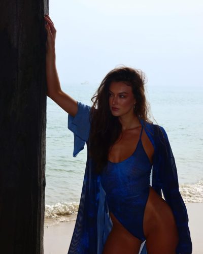 Rachel Pizzolato In Blue Swimsuit Photos – Beach 2023 8