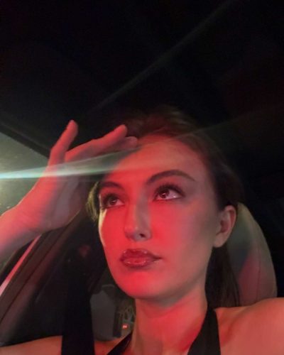 Rachel Pizzolato spotted in stylish look during Instagram post